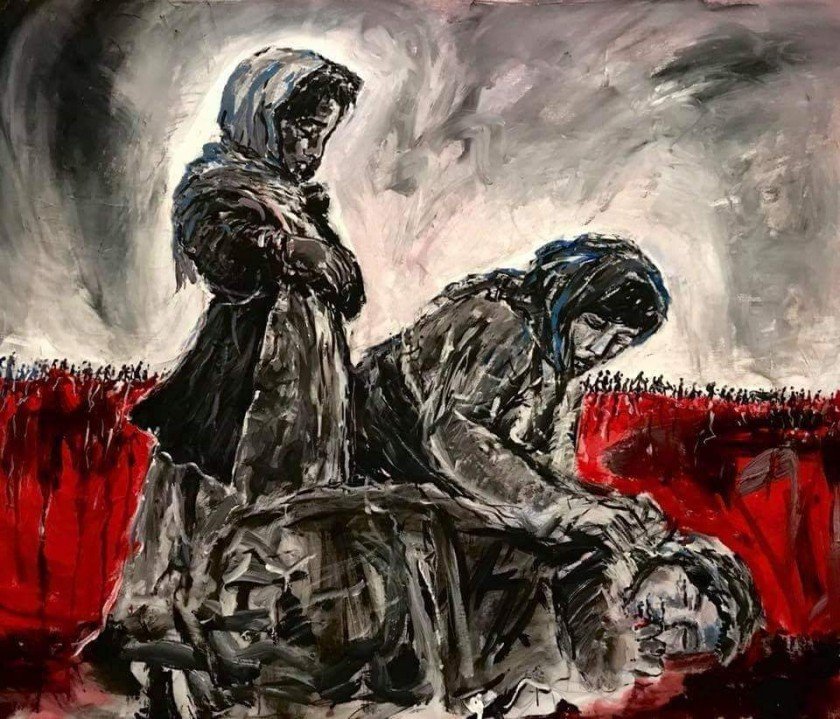 Έργο του διεθνούς φήμης Αλβανού ζωγράφου Gjergj Kola (Γεώργιος Κόλα) για τη Γενοκτονία των Ελλήνων του Πόντου (φωτ.: facebook.com/artgjergjgeorgio.kola) Έργο του διεθνούς φήμης Αλβανού ζωγράφου Gjergj Kola (Γεώργιος Κόλα) για τη Γενοκτονία των Ελλήνων του Πόντου (φωτ.: facebook.com/artgjergjgeorgio.kola)