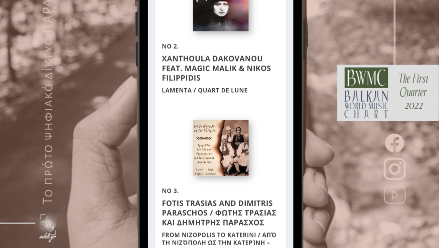 BALKAN WORLD MUSIC CHART: Στις πρώτες θέσεις μουσικές εκδόσεις ελληνικής παραδοσιακής μουσικής BALKAN WORLD MUSIC CHART: Στις πρώτες θέσεις μουσικές εκδόσεις ελληνικής παραδοσιακής μουσικής